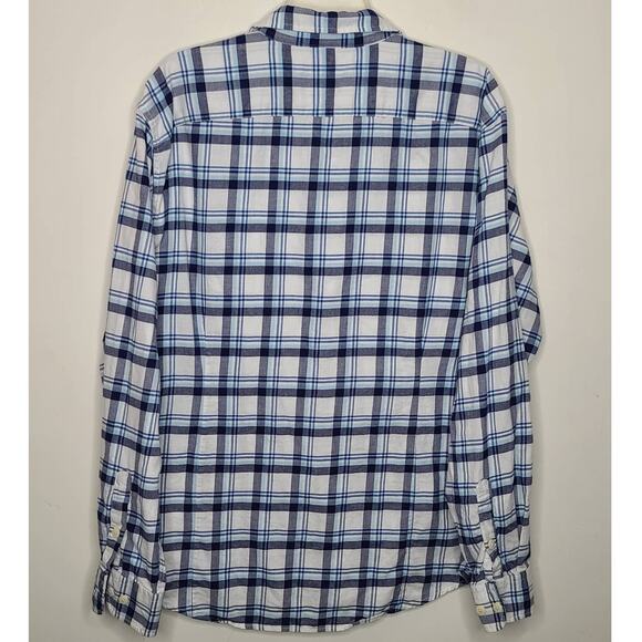 Normal Brand blue plaid long sleeve button down shirt - xl - Picture 4 of 4